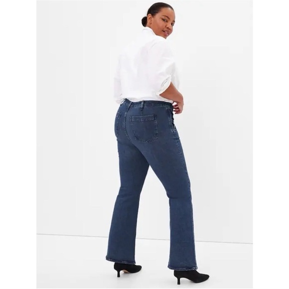 GAP 70’s Style Flare Jeans NWT 10 SHORT - Picture 6 of 8